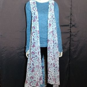 Mossimo sheer maxi vest